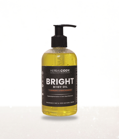 BRIGHT TURMERIC BODY OIL –  HYPERPIGMENTATION, ACNE & DRY SKIN