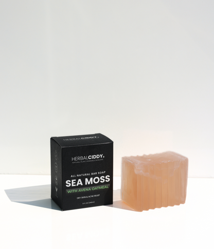SEA MOSS BAR SOAP – DRY SKIN & ACNE RELIEF
