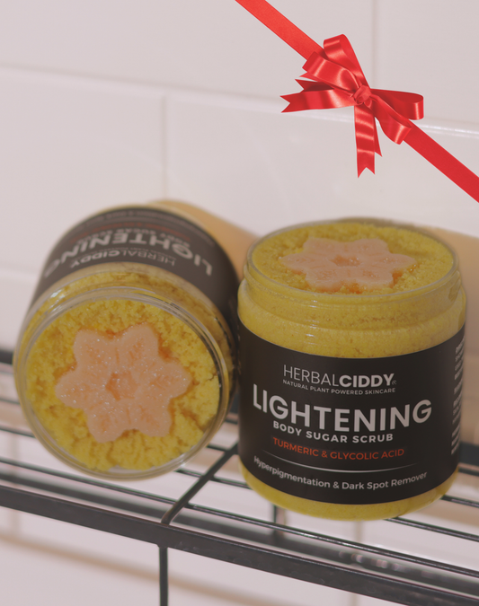 LIGHTENING TURMERIC BODY SCRUB – HYPERPIGMENTATION REMOVER WITH GLYCOLIC ACID