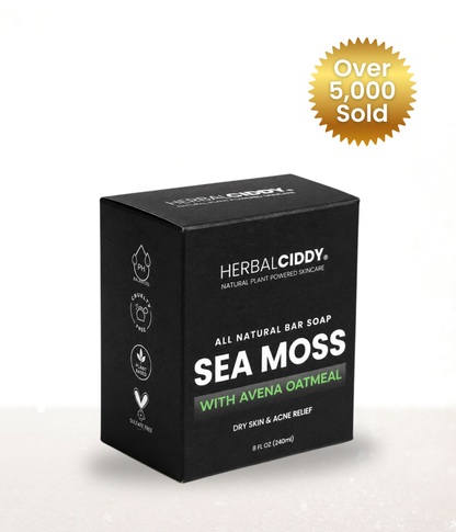 SEA MOSS BAR SOAP – DRY SKIN & ACNE RELIEF