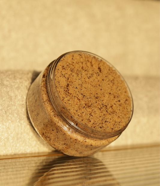COFFEE BODY SCRUB – OATMEAL & TURMERIC (NO LABEL)