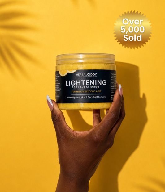 LIGHTENING TURMERIC BODY SCRUB – HYPERPIGMENTATION REMOVER WITH GLYCOLIC ACID